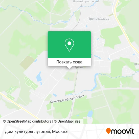 Карта дом культуры луговая