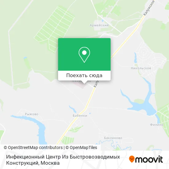 Карта Инфекционный Центр Из Быстровозводимых Конструкций