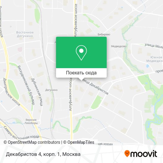 Карта Декабристов 4, корп. 1