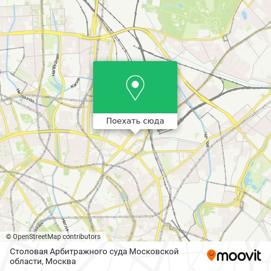 Карта Столовая Арбитражного суда Московской области