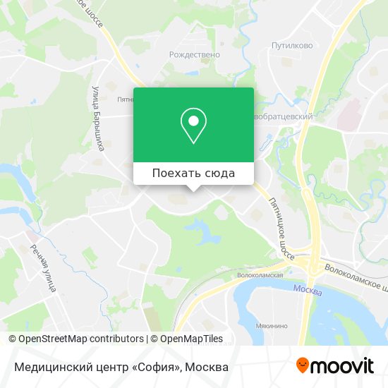 Карта Медицинский центр «София»