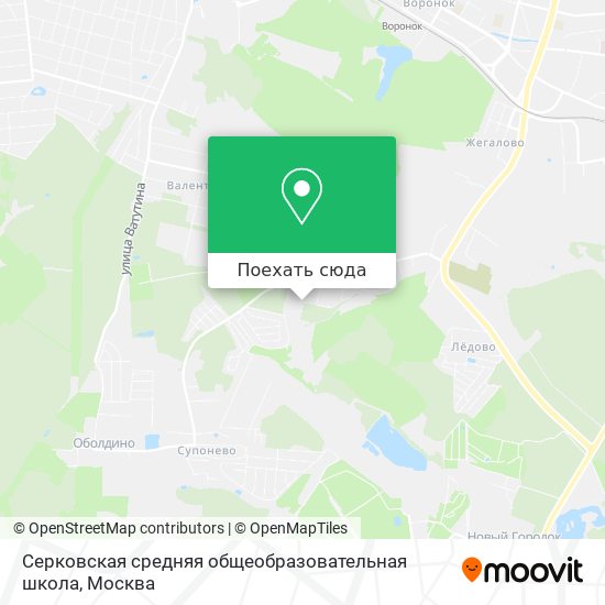 Карта Серковская средняя общеобразовательная школа