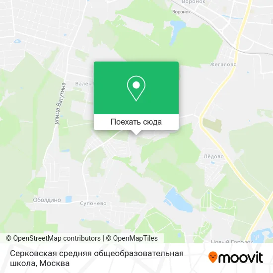 Карта Серковская средняя общеобразовательная школа