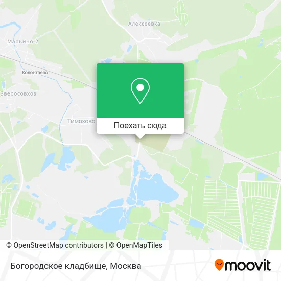 Карта Богородское кладбище