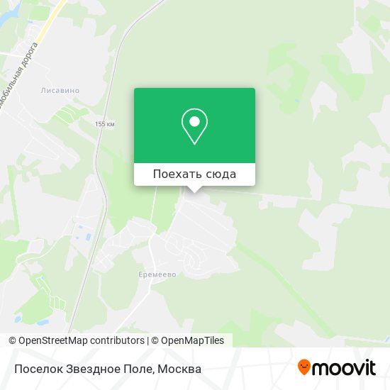 Карта Поселок Звездное Поле