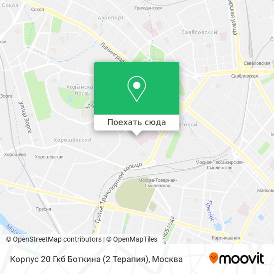 Карта Корпус 20 Гкб Боткина (2 Терапия)