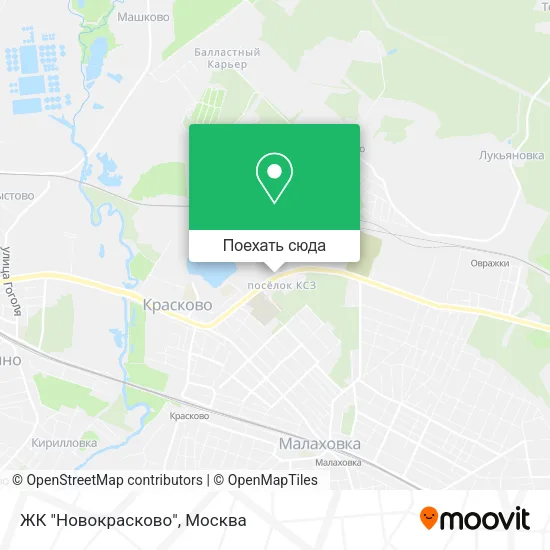 Карта ЖК "Новокрасково"