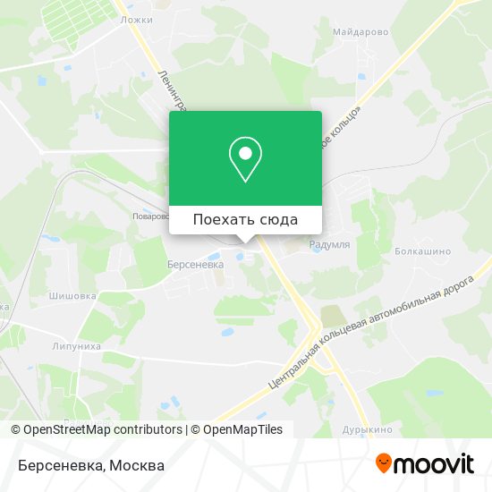 Карта Берсеневка