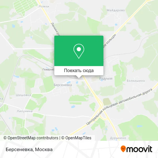 Карта Берсеневка