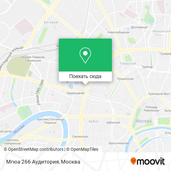 Карта Мгюа 266 Аудитория