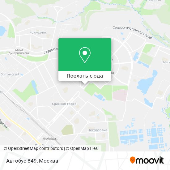 Карта Автобус 849