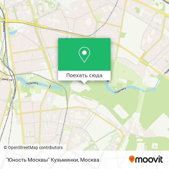 Карта "Юность Москвы" Кузьминки