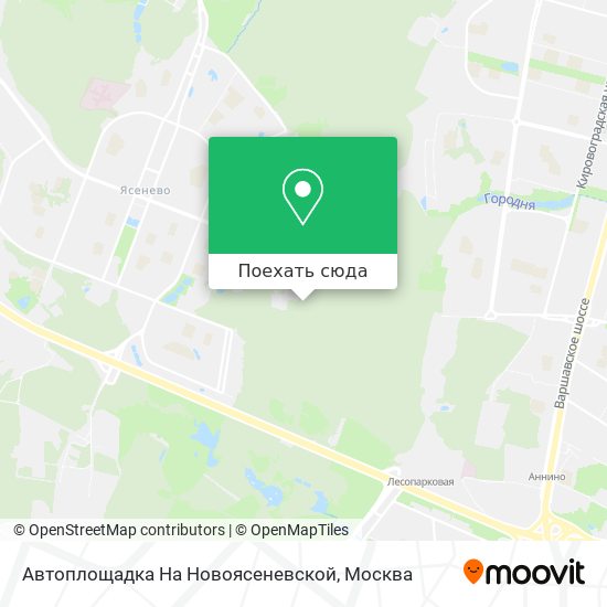 Карта Автоплощадка На Новоясеневской