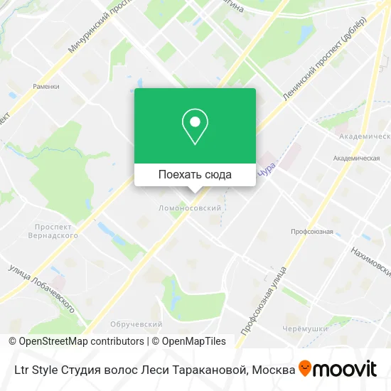 Карта Ltr Style Студия волос Леси Таракановой