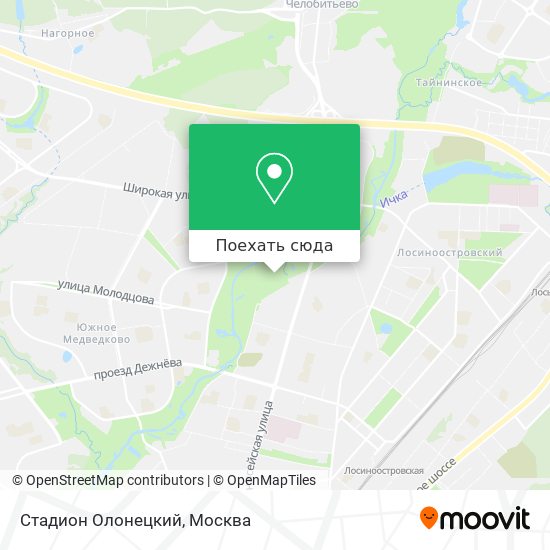 Карта Стадион Олонецкий