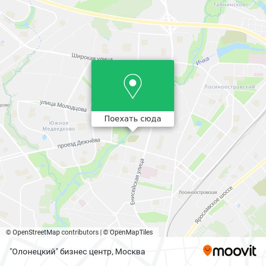 Карта "Олонецкий" бизнес центр
