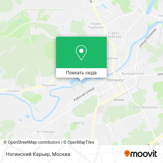 Карта Ногинский Карьер