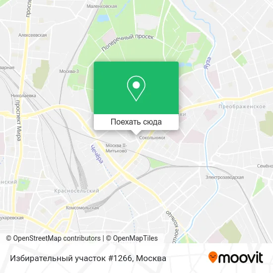 Карта Избирательный участок #1266
