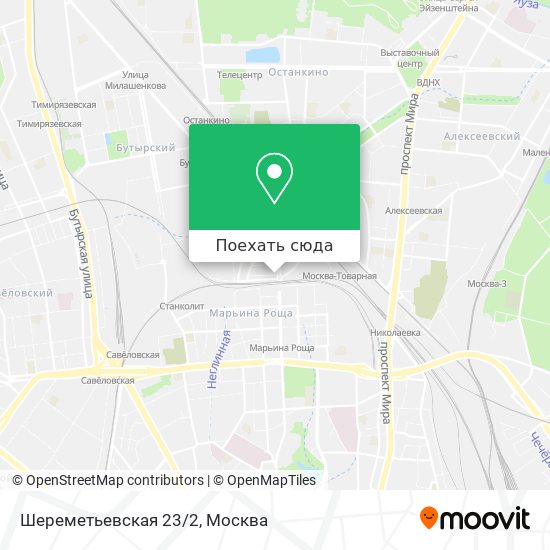 Карта Шереметьевская 23/2