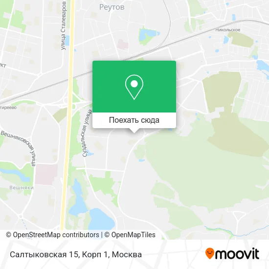 Карта Салтыковская 15, Корп 1