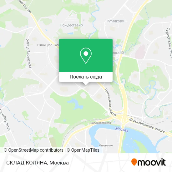 Карта СКЛАД КОЛЯНА