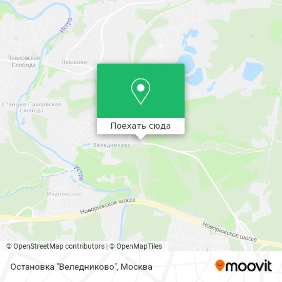 Карта Остановка "Веледниково"