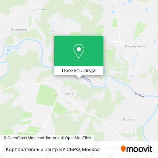 Карта Корпоративный центр КУ СБРФ