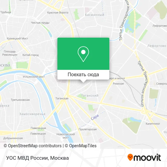 Карта УОС МВД России