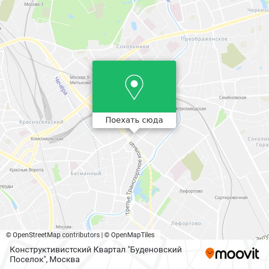 Карта Конструктивистский Квартал "Буденовский Поселок"