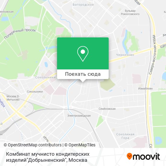 Карта Комбинат мучнисто кондитерских изделий"Добрыненский"