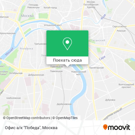 Карта Офис а/к "Победа"