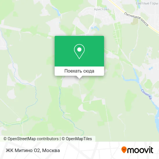 Карта ЖК Митино О2