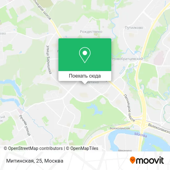 Карта Митинская, 25