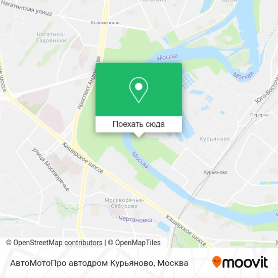 Карта АвтоМотоПро автодром Курьяново