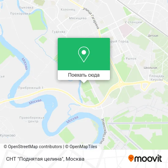 Карта СНТ "Поднятая целина"