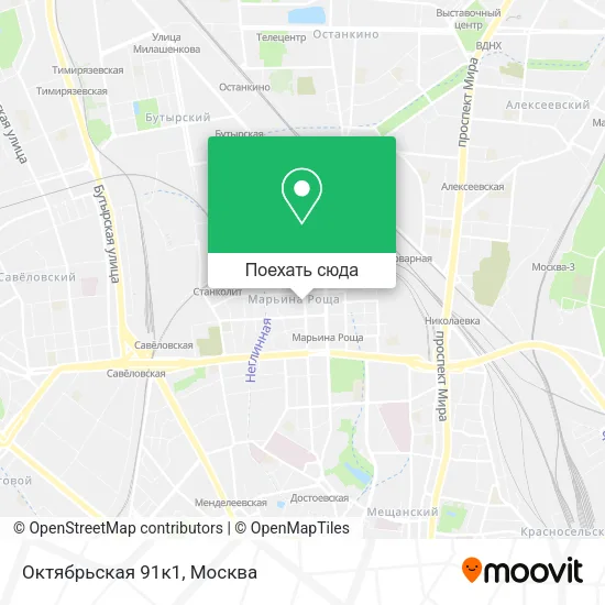 Карта Октябрьская 91к1