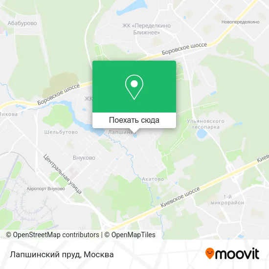 Карта Лапшинский пруд