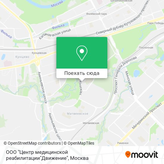 Карта ООО "Центр медицинской реабилитации"Движение"
