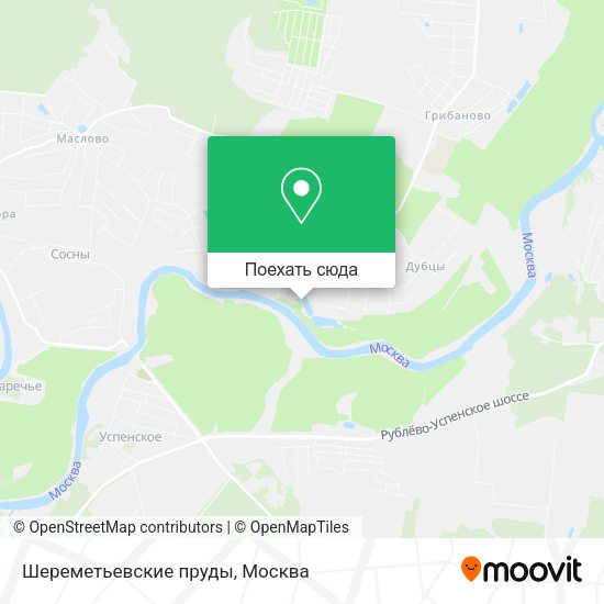 Карта Шереметьевские пруды