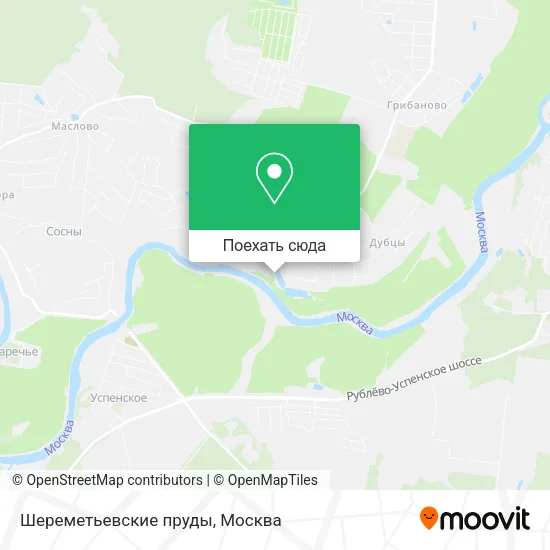 Карта Шереметьевские пруды