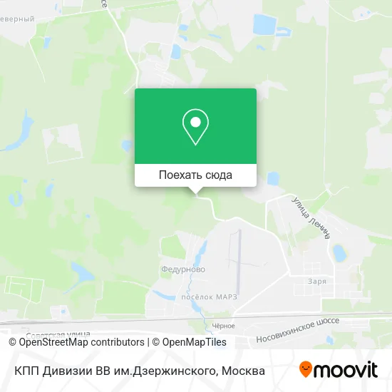 Карта КПП Дивизии ВВ им.Дзержинского