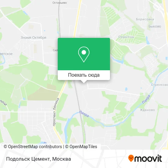 Карта Подольск Цемент