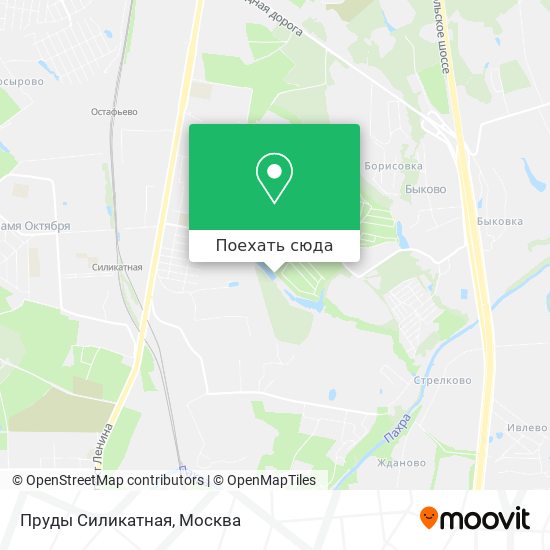 Карта Пруды Силикатная