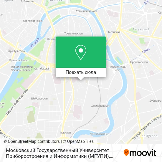 Карта Московский Государственный Университет Приборостроения и Информатики (МГУПИ)