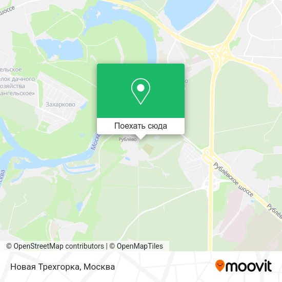 Карта Новая Трехгорка