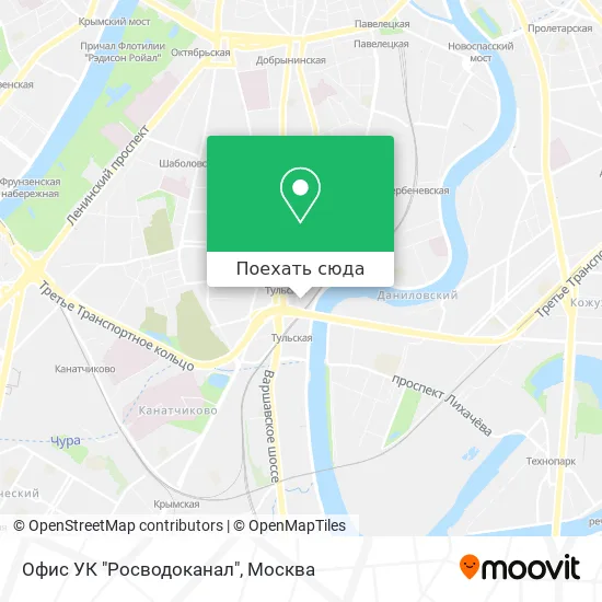 Карта Офис УК "Росводоканал"