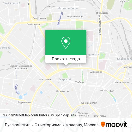 Карта Русский стиль. От историзма к модерну