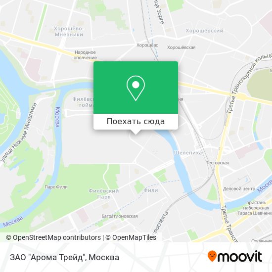 Карта ЗАО "Арома Трейд"