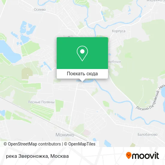 Карта река Звероножка