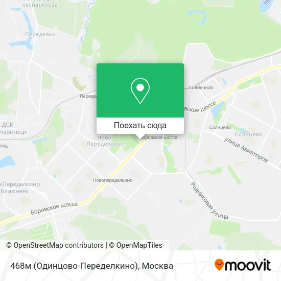 Карта 468м (Одинцово-Переделкино)